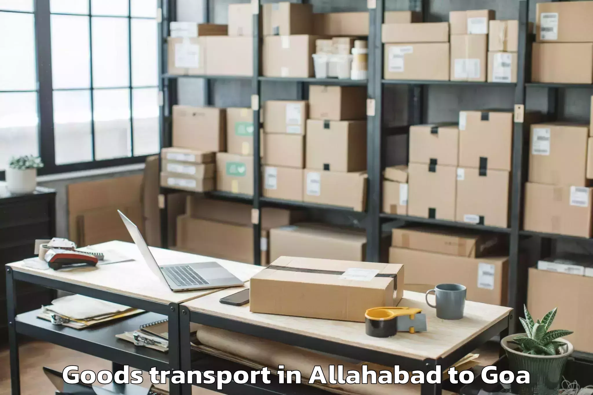 Top Allahabad to Vagator Goods Transport Available